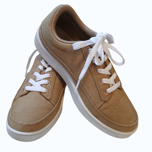 ALLBIRDS Pacer Camel Canvas Lace Up Sneakers - LIKE NEW - Picture 9 of 12